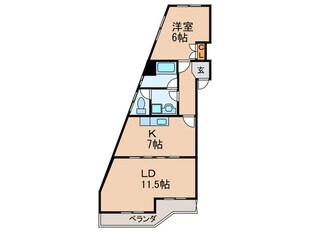 ビラ稲垣の物件間取画像